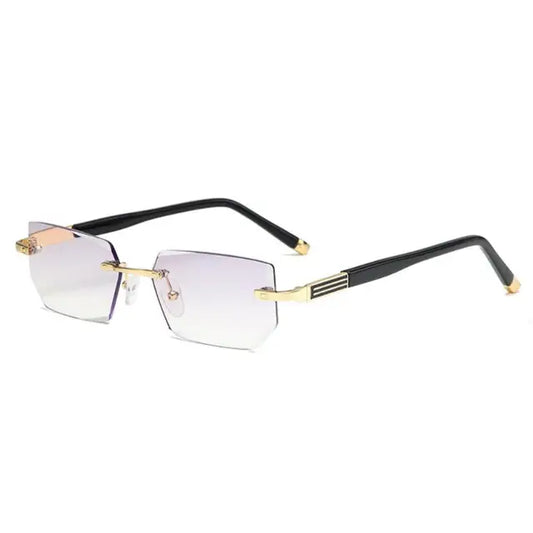 Fashion Blue Light Blocking Reading Glasses - Ultralight Rimless High-Definition Eyewear for Men and Women